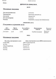 Апелляционное определение 2